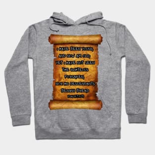 Righteous NOT forsaken Psalm 37:25 Hoodie